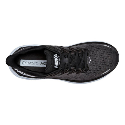  Men's HOKA Clifton 8 (Wide - 2E) - 1121374-BWHT