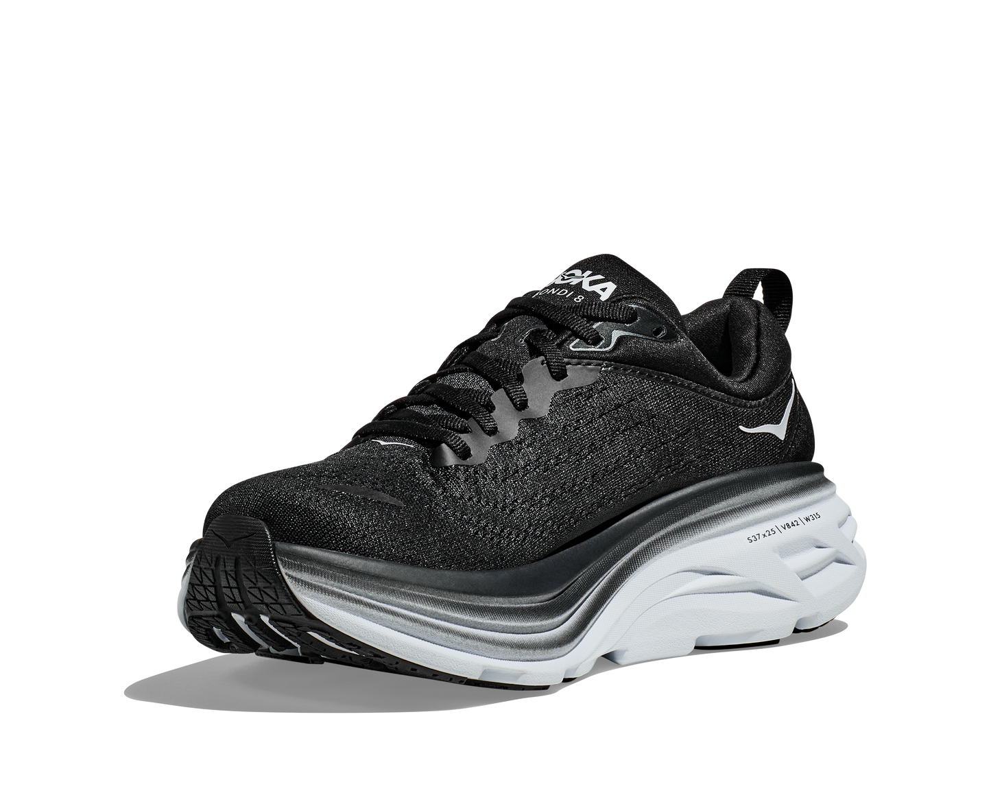  Men's HOKA Bondi 8 (Wide - 2E) - 1127953-BWHT