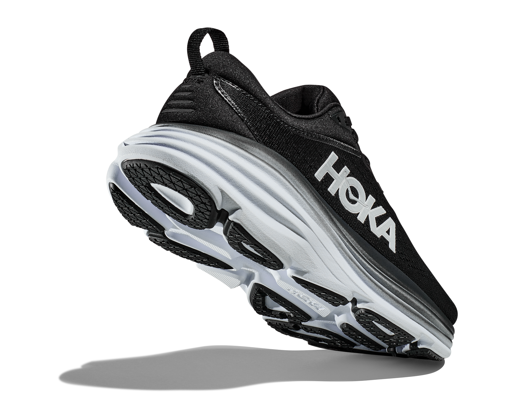  Men's HOKA Bondi 8 (Wide - 2E) - 1127953-BWHT