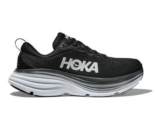  Men's HOKA Bondi 8 (Wide - 2E) - 1127953-BWHT
