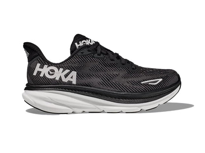  Men's HOKA Clifton 9 (Wide - 2E) - 1132210-BWHT