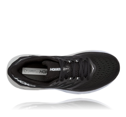  Men's HOKA Arahi 5 (Wide - 2E) - 1115011-BWHT